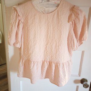 Soft light Pink, ruffles blouse